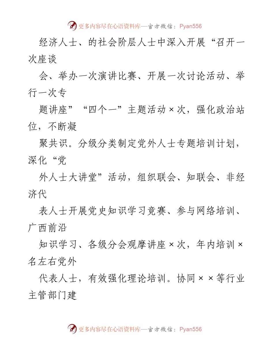 [工作总结] 年度总结 - 2022年XX统战部人才工作成效与措施总结_1.docx_第2页