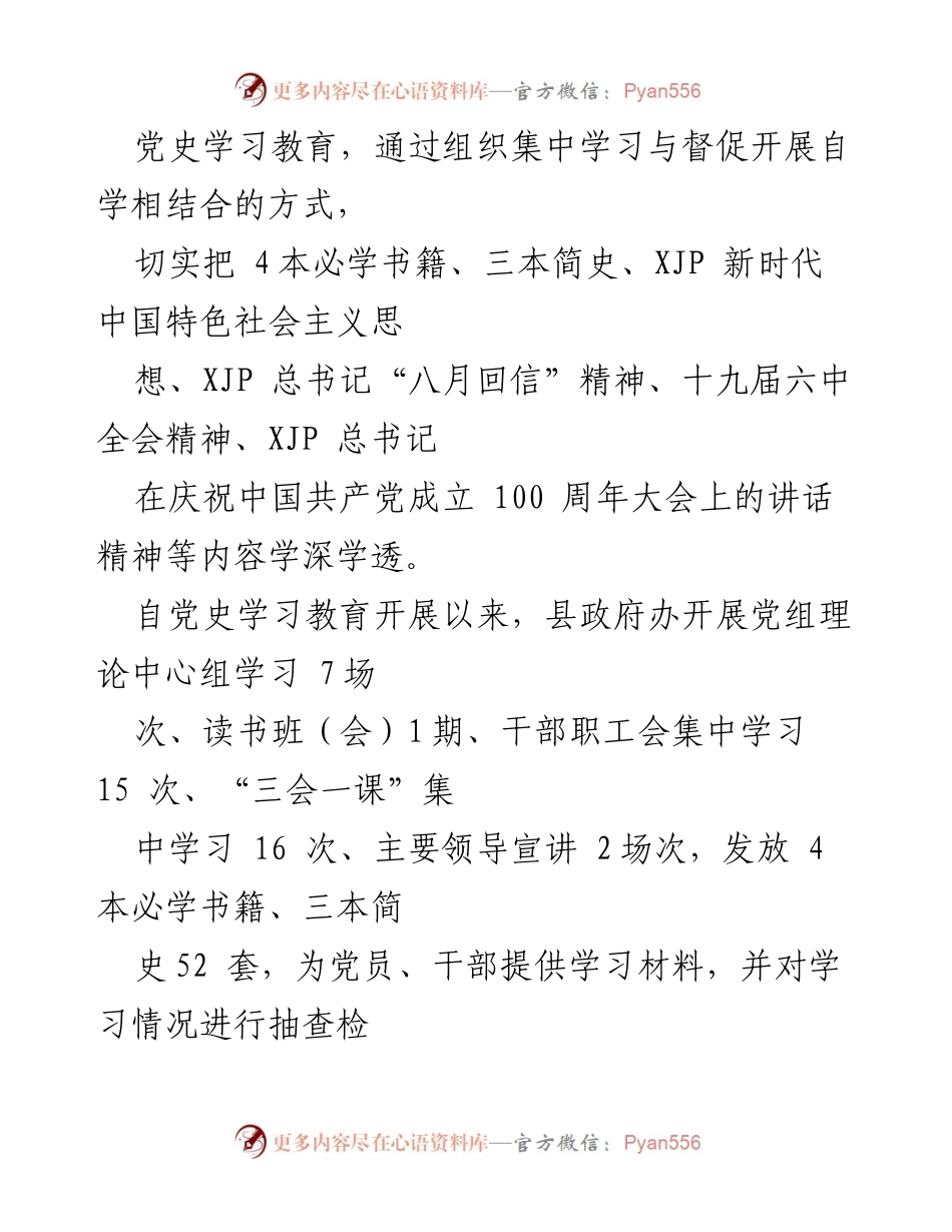 [工作总结] 巡察整改 - xx县人民政府办公室党组巡察整改情况报告.docx_第2页