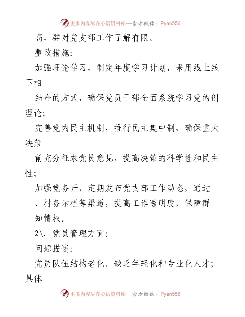 [工作总结] 巡视整改 - XXX村党支部巡视整改工作报告_1.docx_第2页