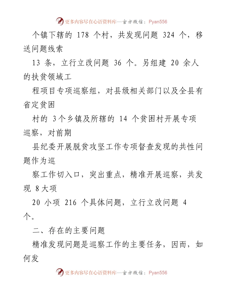 [工作总结] 巡察工作 - 提高巡察精准发现问题能力的建议.docx_第2页