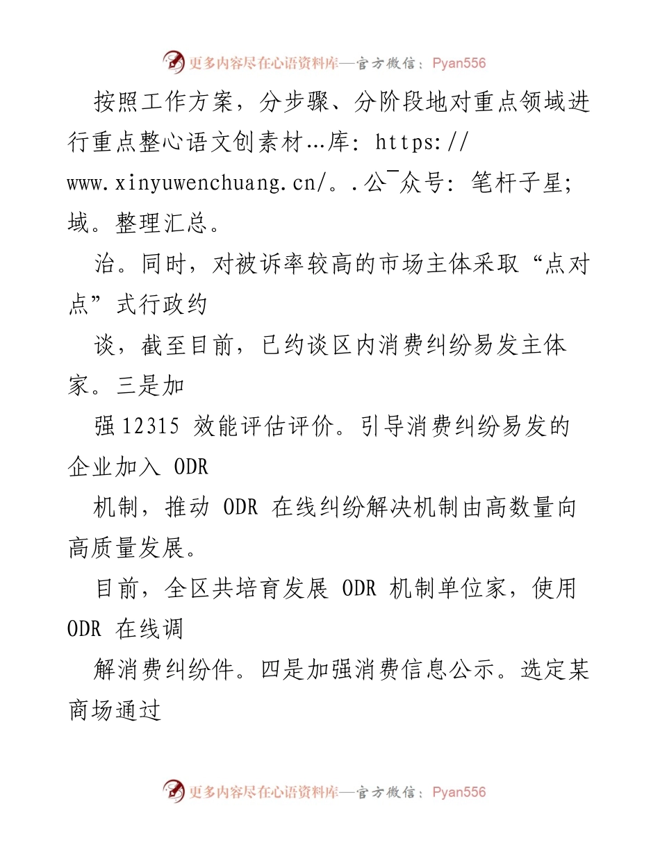 [工作总结] 市场监管 - 消费维权整治工作情况汇报.docx_第2页