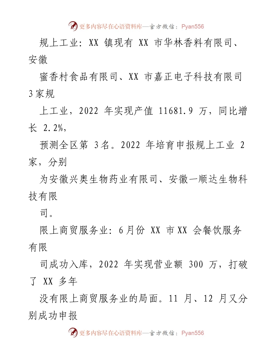 [工作总结] 年度工作总结 - XX 镇2022年度经济社会发展工作总结及2023年工作计划.docx_第2页