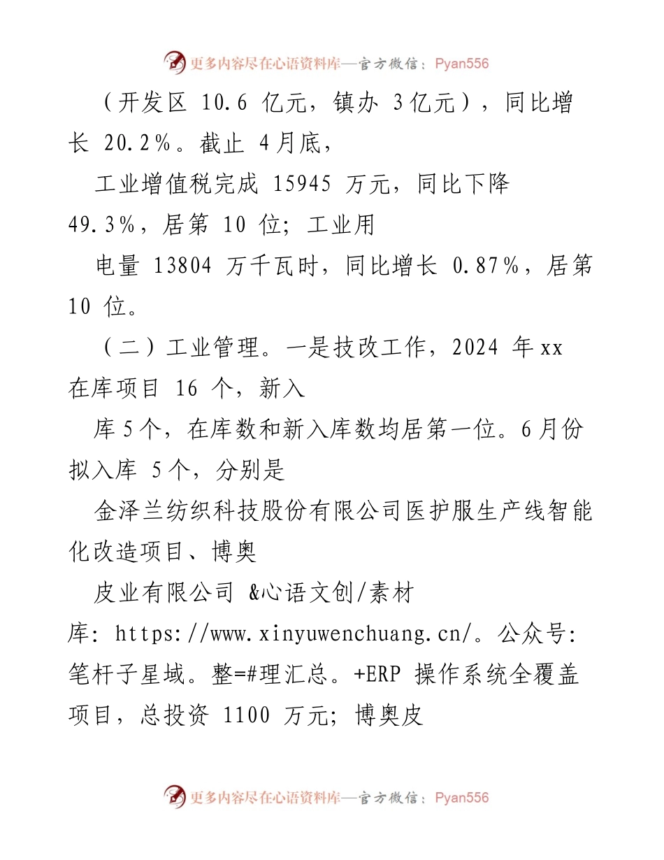 [工作总结] 工信局2024年上半年 - 2024年上半年工作汇报及经济运行分析.docx_第2页
