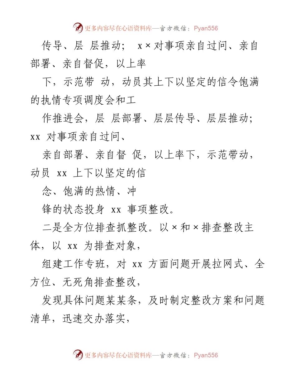 [工作总结] 工作推进会议 - 高效整改与责任落实工作情况汇报.docx_第2页