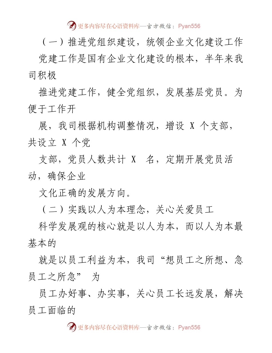[工作总结] 年度总结 - 深投发展公司企业文化建设年度工作总结.docx_第2页