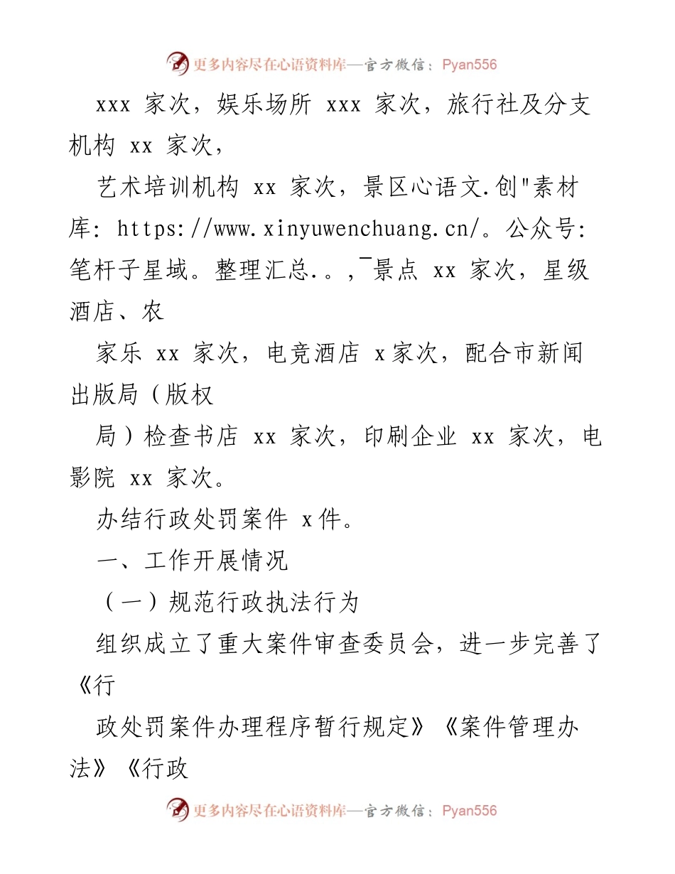 [工作总结] 文旅领域 - 文旅局“冷硬执法”整治行动工作总结.docx_第2页