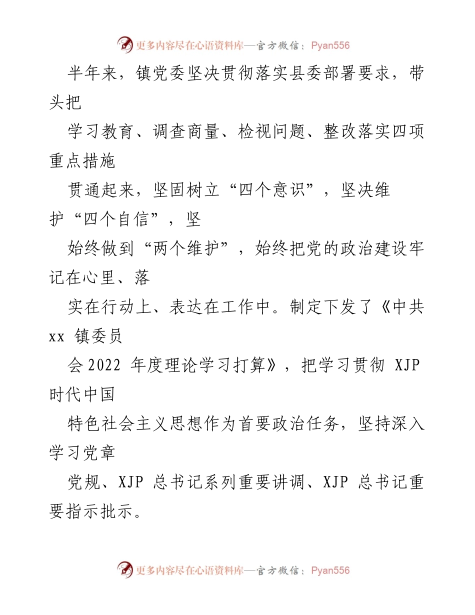 [工作总结] 政府工作 - 2022年上半年全面从严治党落实情况汇报.docx_第2页
