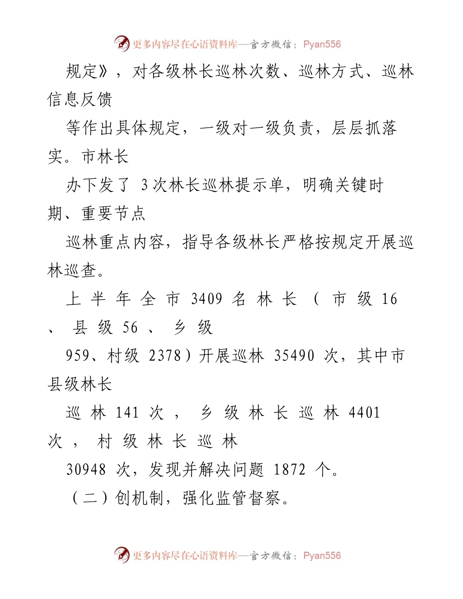 [工作总结] 政府工作 - X市深化林长制改革实施情况汇报.docx_第2页