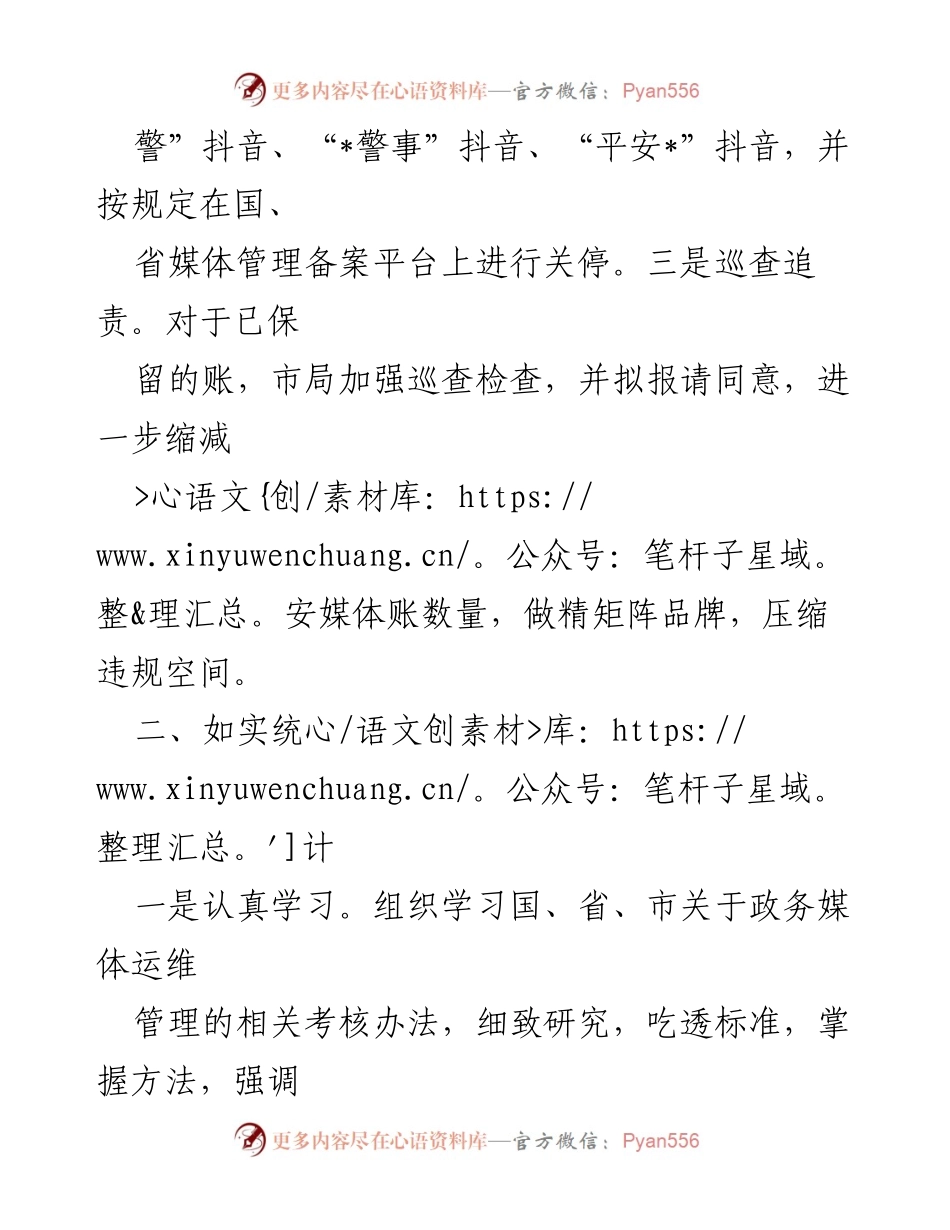 [工作总结] 政务媒体整改 - 市安局政务媒体整改工作情况总结报告.docx_第2页