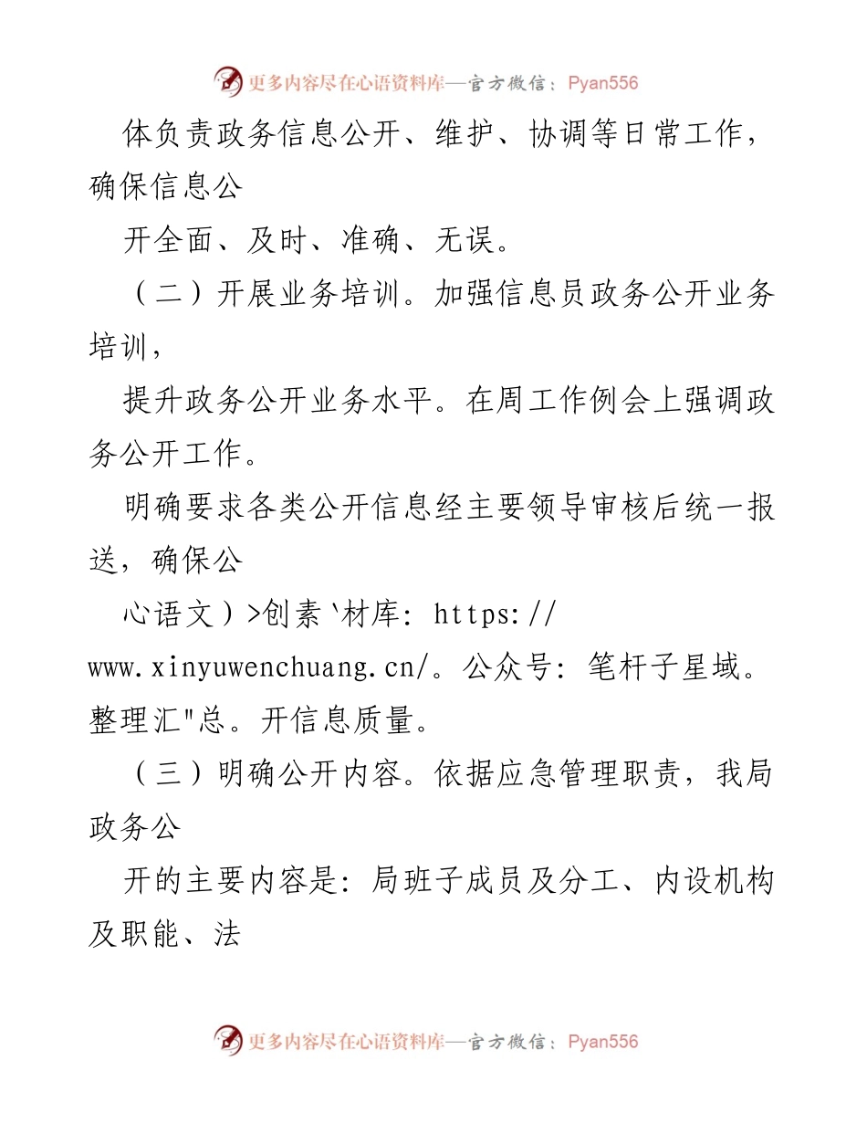 [工作总结] 应急管理局 - 2022年度政务公开工作总结与展望.docx_第2页