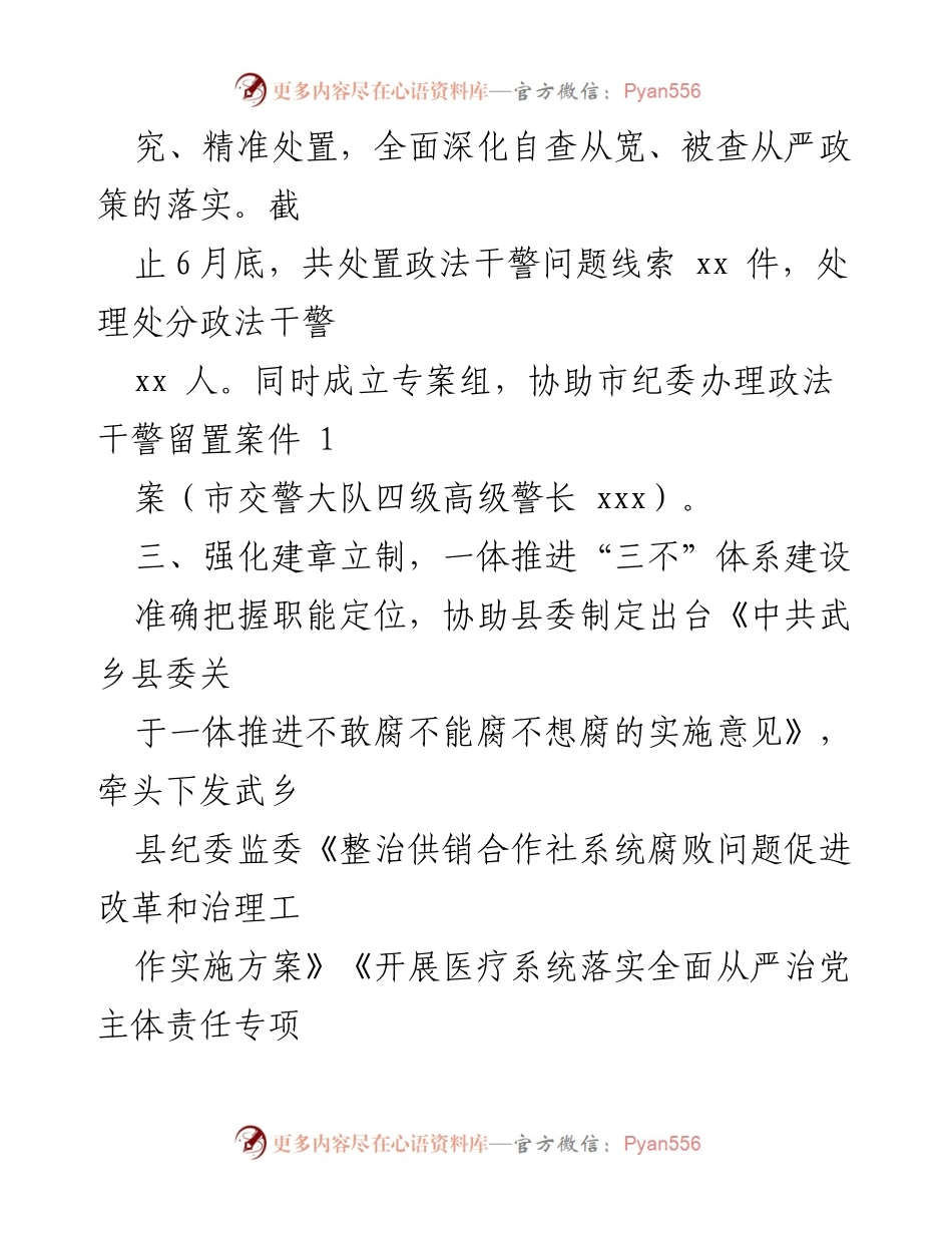 [工作总结] 政法队伍教育整顿 - 全面推进政法队伍教育整顿及反腐工作实施方案总结.docx_第2页