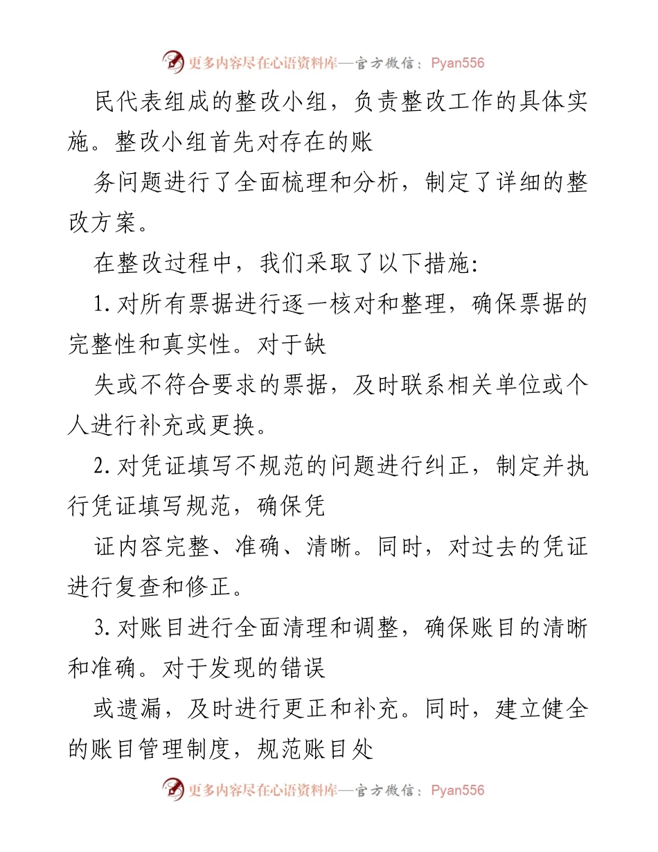 [工作总结] 村务管理 - XXX村账务整改报告.docx_第2页