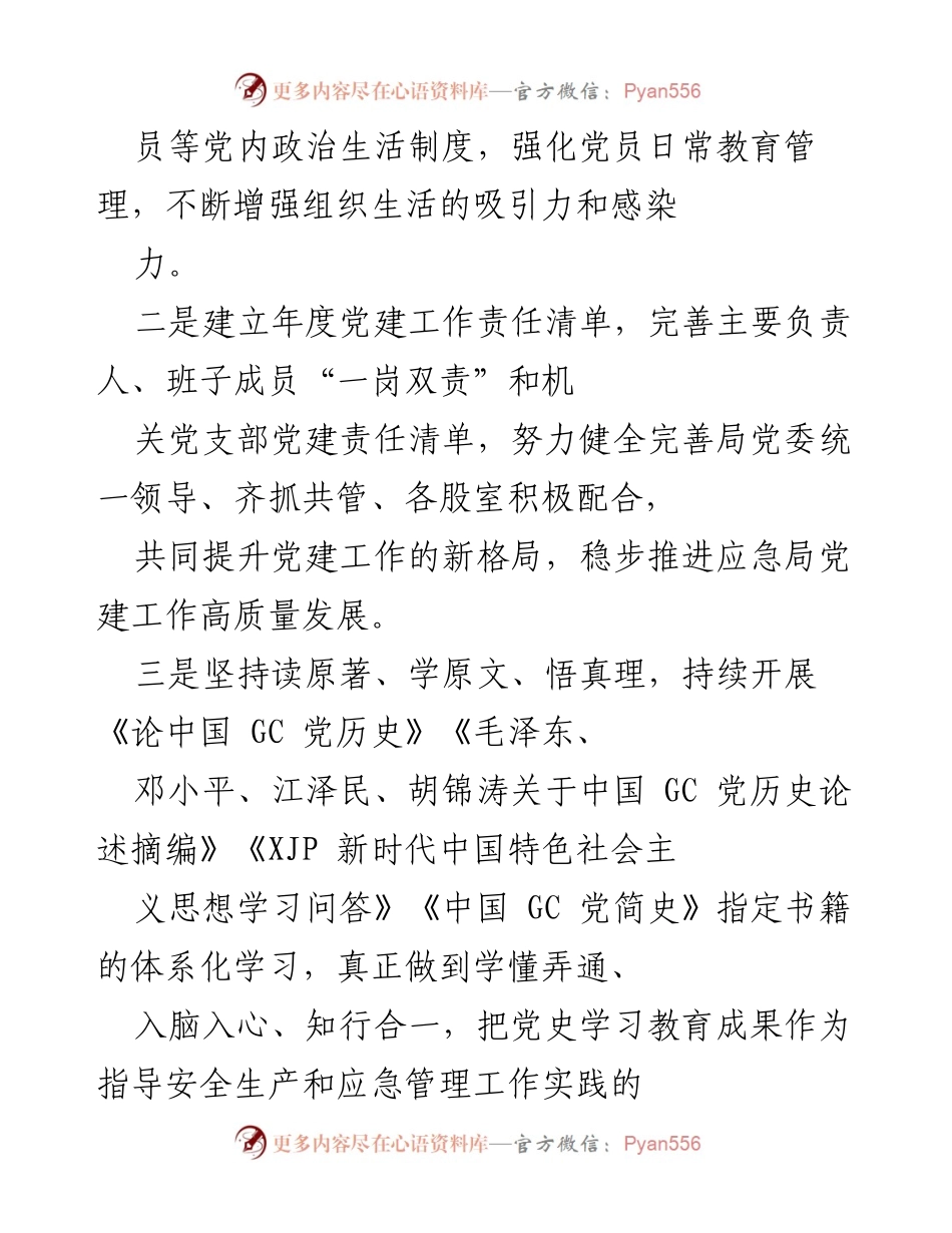 [工作总结] 应急管理局 - 加强党建引领，推动安全生产与应急管理深度融合.docx_第2页