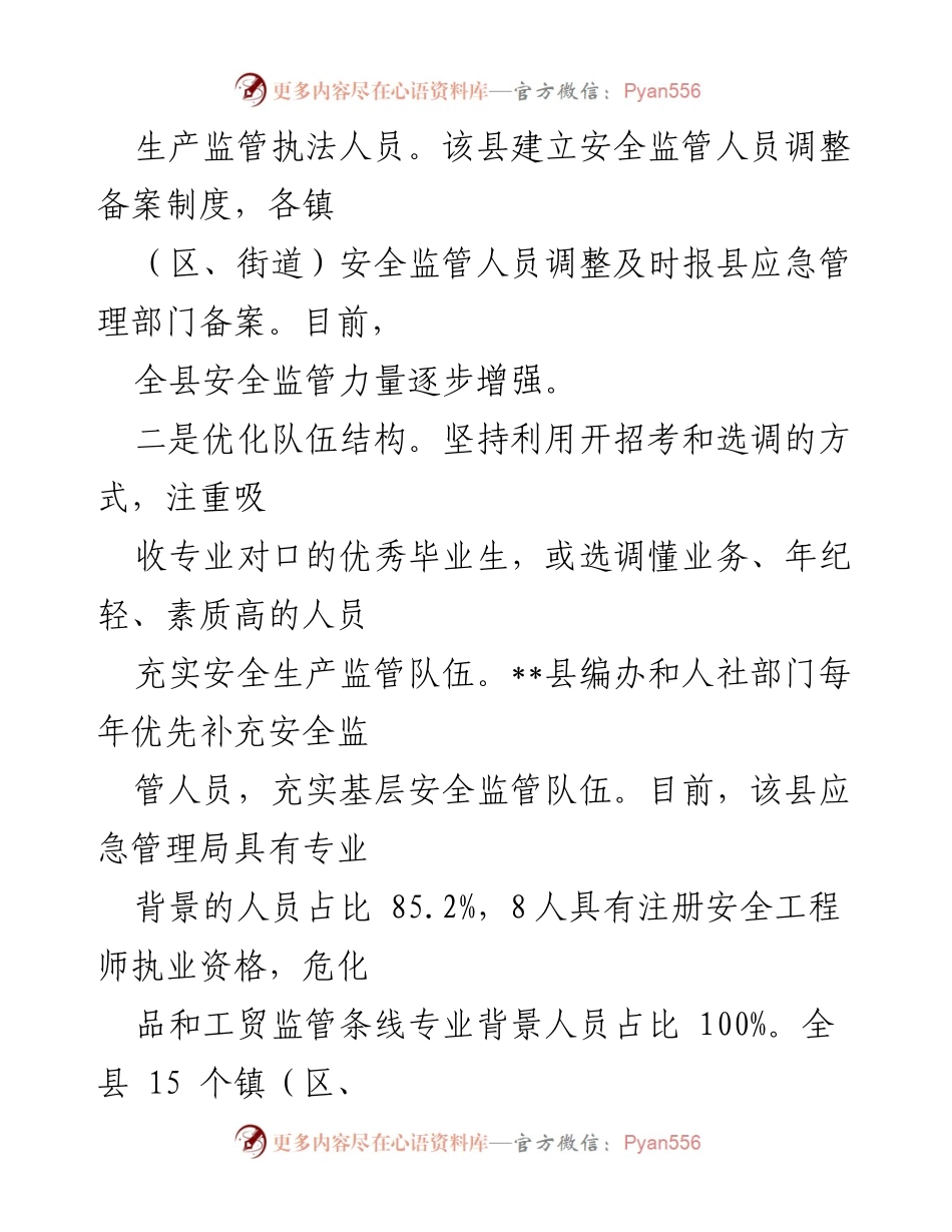 [工作总结] 应急管理队伍建设 - 全县应急管理队伍建设工作汇报与能力提升措施.docx_第2页