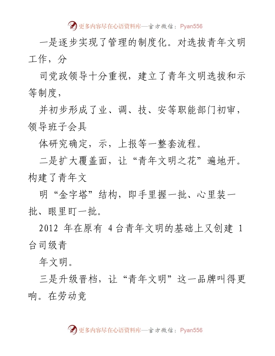 [工作总结] 年度总结 - 司团支部2012年工作总结与青年文化建设成果.docx_第2页