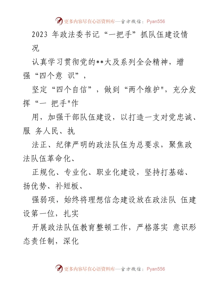 [工作总结] 政法队伍建设会议 - 加强政法队伍建设，提升服务能力与政治素养.docx_第1页