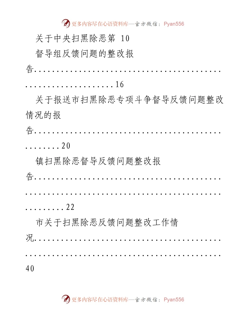 [工作总结] 扫黑除恶专项斗争 - 扫黑除恶整改报告汇编.docx_第2页