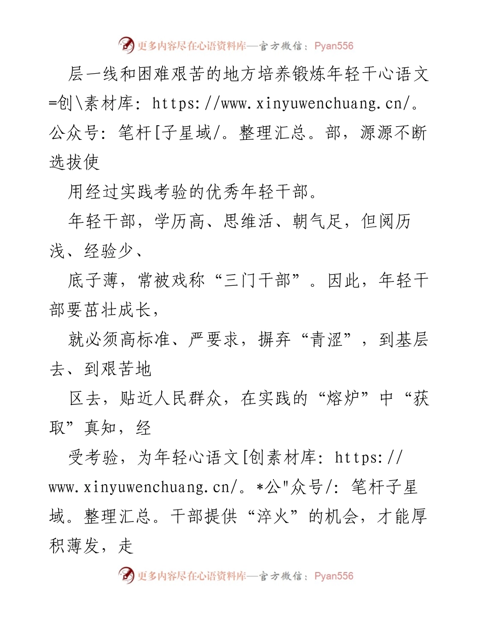 [工作总结] 年轻干部培养 - 培养锻炼年轻干部的“三步法”_1.docx_第2页