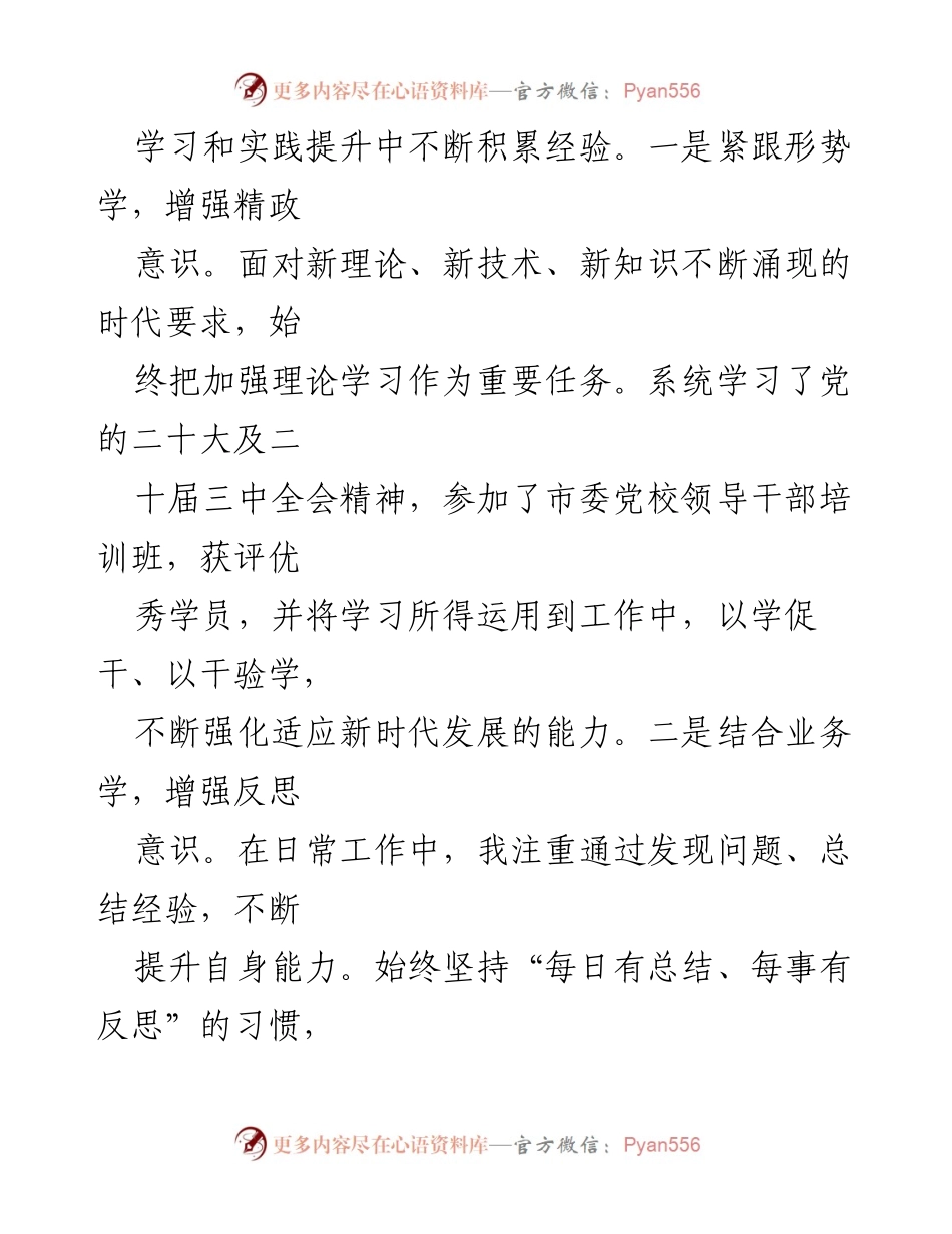 [工作总结] 年度考核 - 2024年度个人工作总结与提升反思.docx_第2页