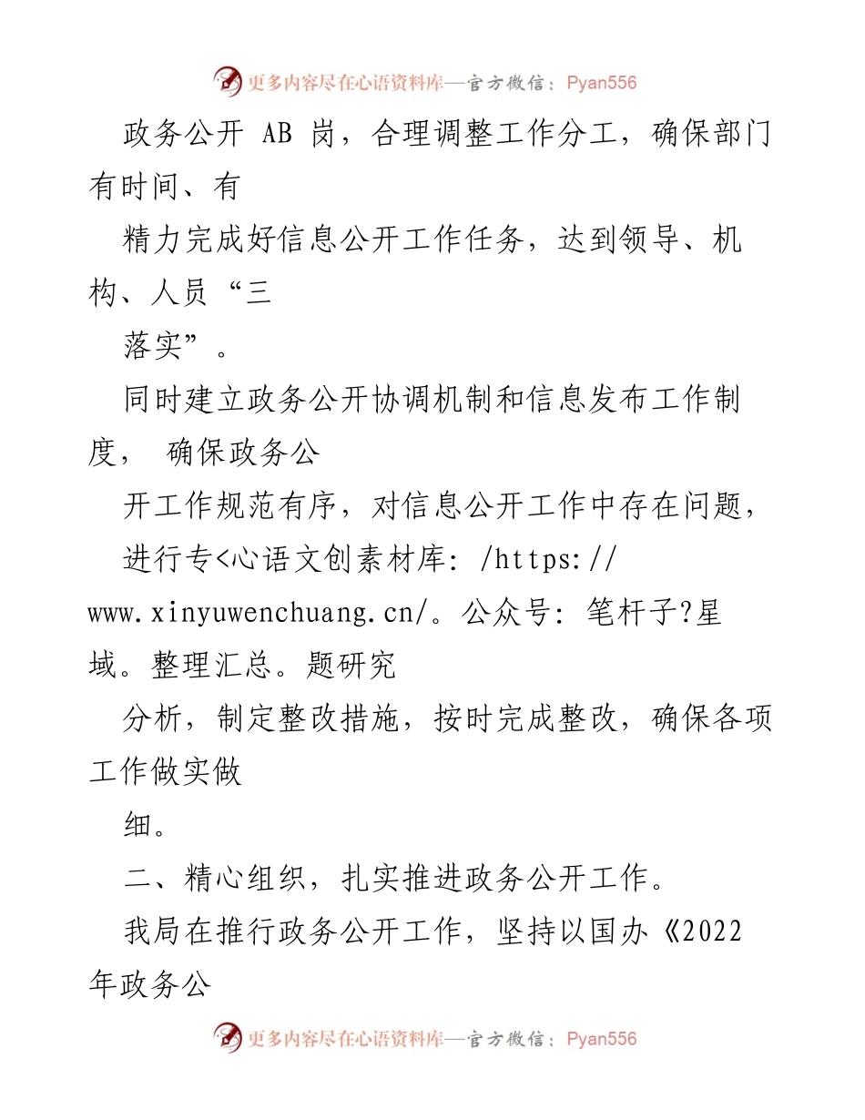 [工作总结] 政务公开 - 2022年市统计局政务公开工作总结.docx_第2页