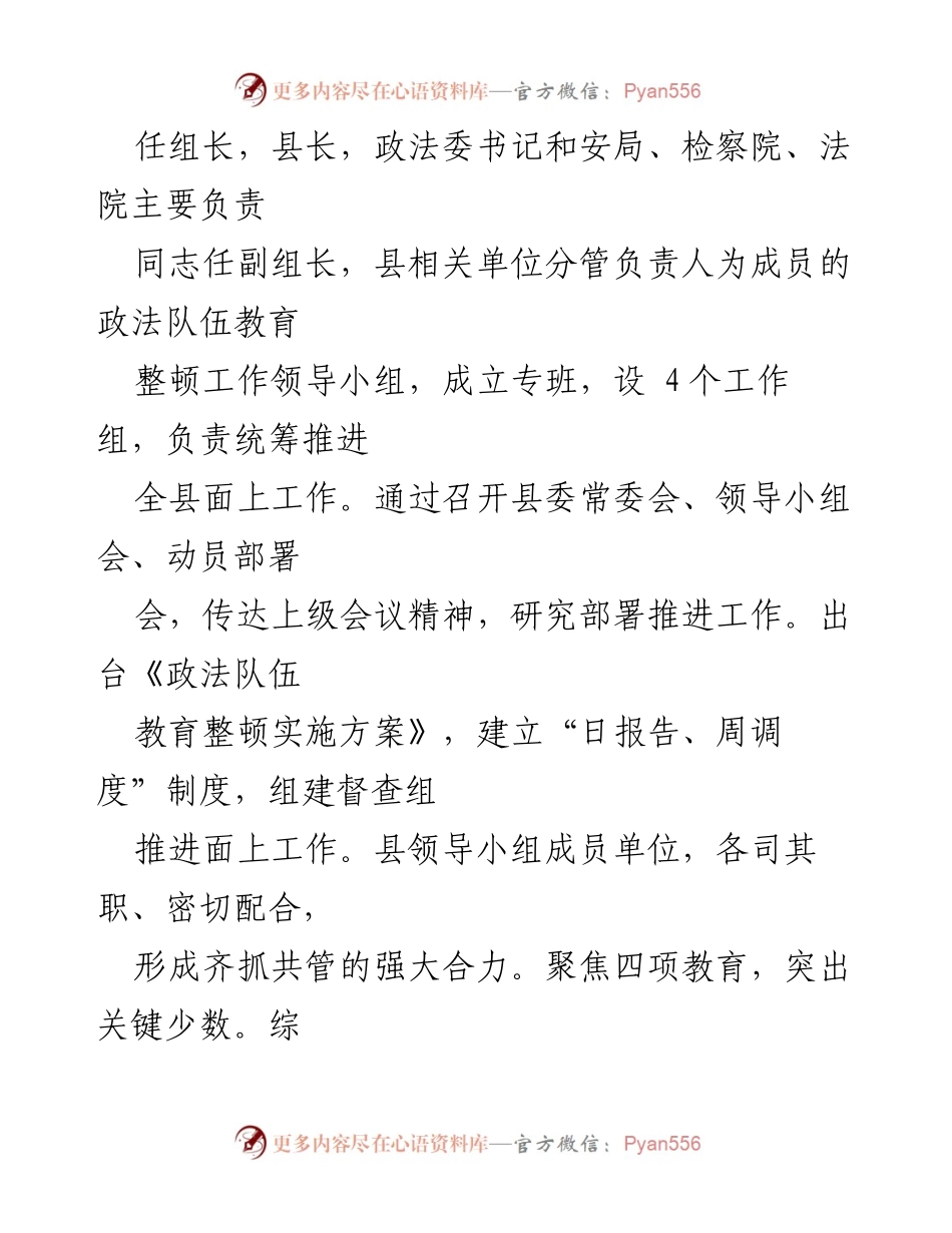 [工作总结] 政法工作 - 2021年上半年全县政法工作总结报告.docx_第2页