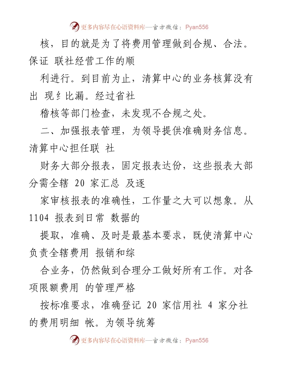 [工作总结] 年度总结 - 银行清算员年度工作总结报告.docx_第2页