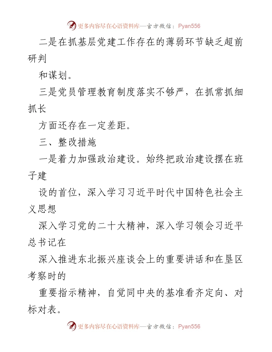 [工作总结] 年度述职评议 - 上年度基层党建工作问题及整改措施总结.docx_第2页