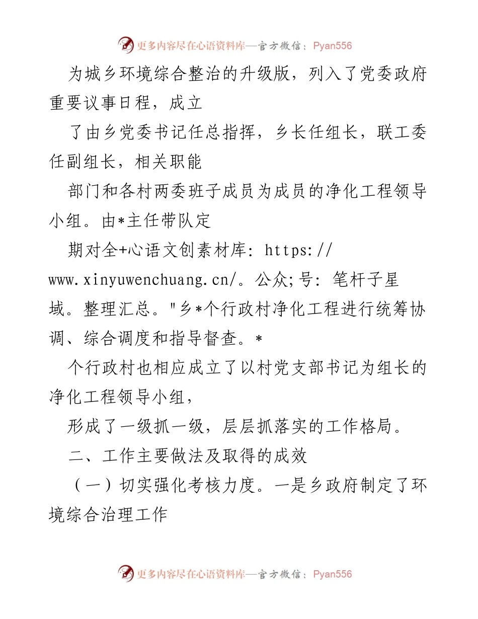 [工作总结] 年终总结 - 乡村环境卫生工作开展情况总结.docx_第2页