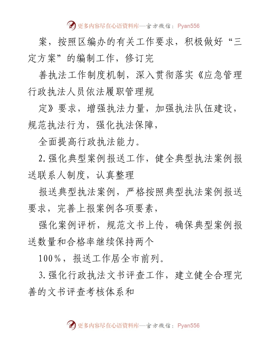[工作总结] 应急管理执法 - 2023年度区应急管理综合行政执法大队工作要点.docx_第2页