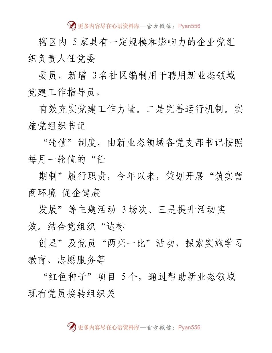 [工作总结] 新业态党建工作会议 - 新业态领域党建工作汇报与成效展示.docx_第2页