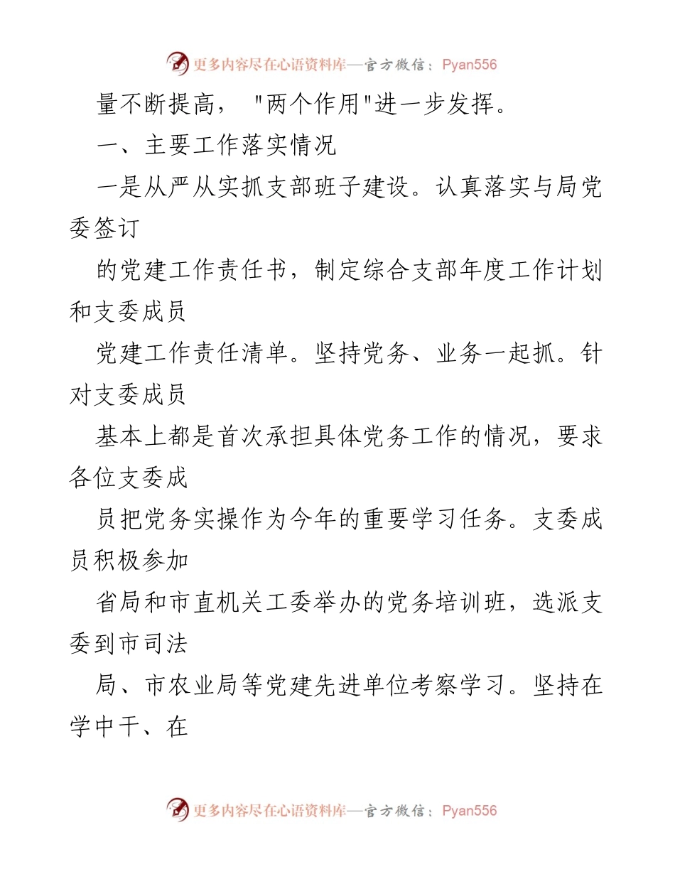[工作总结] 支部纪检委员履职 - 支部纪检委员履职情况总结报告.docx_第2页