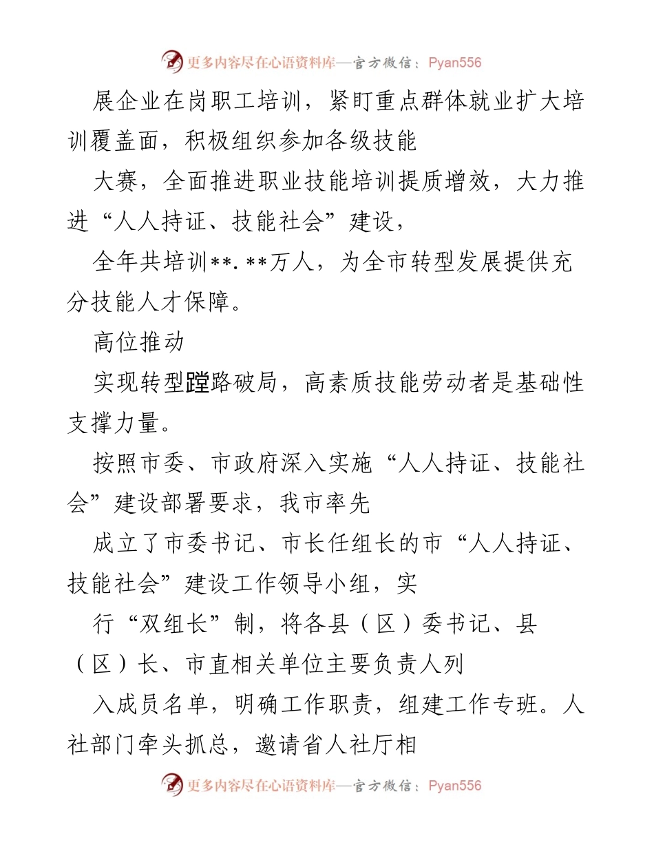 [工作总结] 技能提升 - 市全民技能提升工程实施综述.docx_第2页