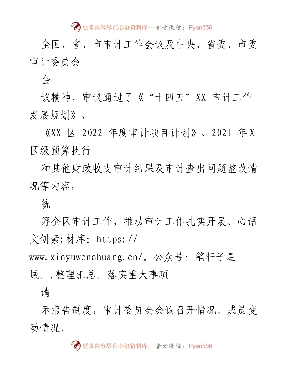[工作总结] 年度总结 - X区审计局2022年度工作总结与2023年工作计划.docx_第2页