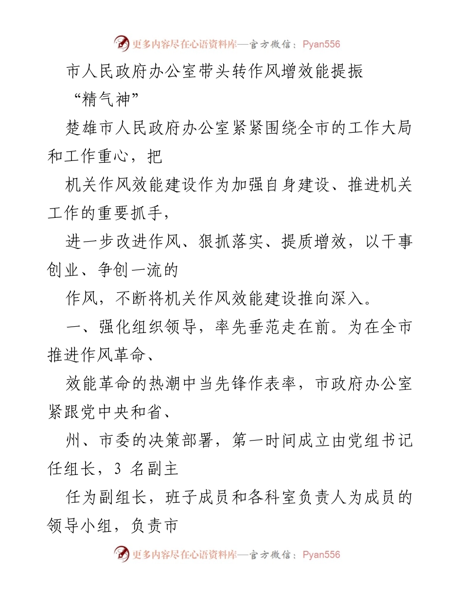 [工作总结] 政府机关 - 提振机关作风效能建设的实践与成效.docx_第1页