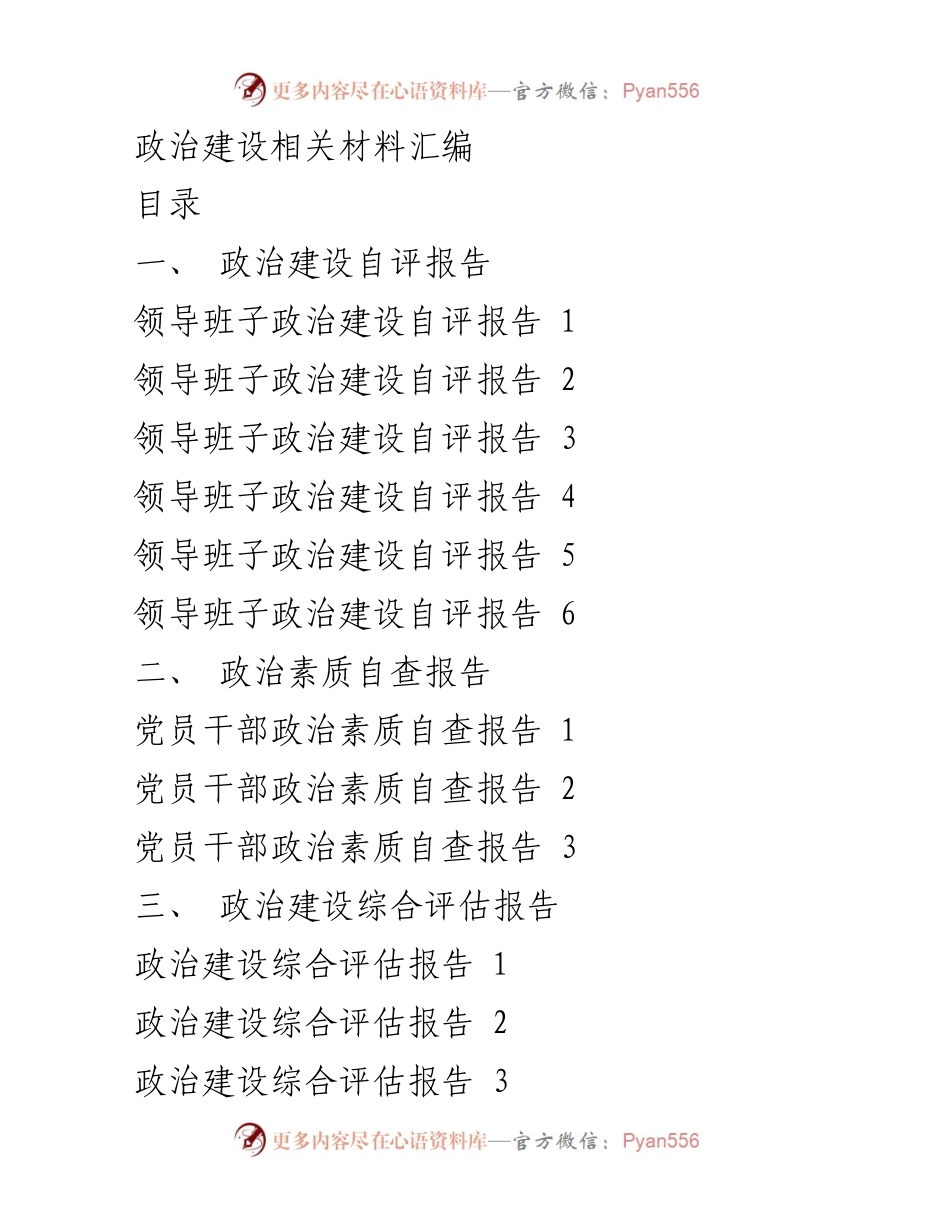[工作总结] 政治建设 - 政治建设自评与经验总结报告.docx_第1页