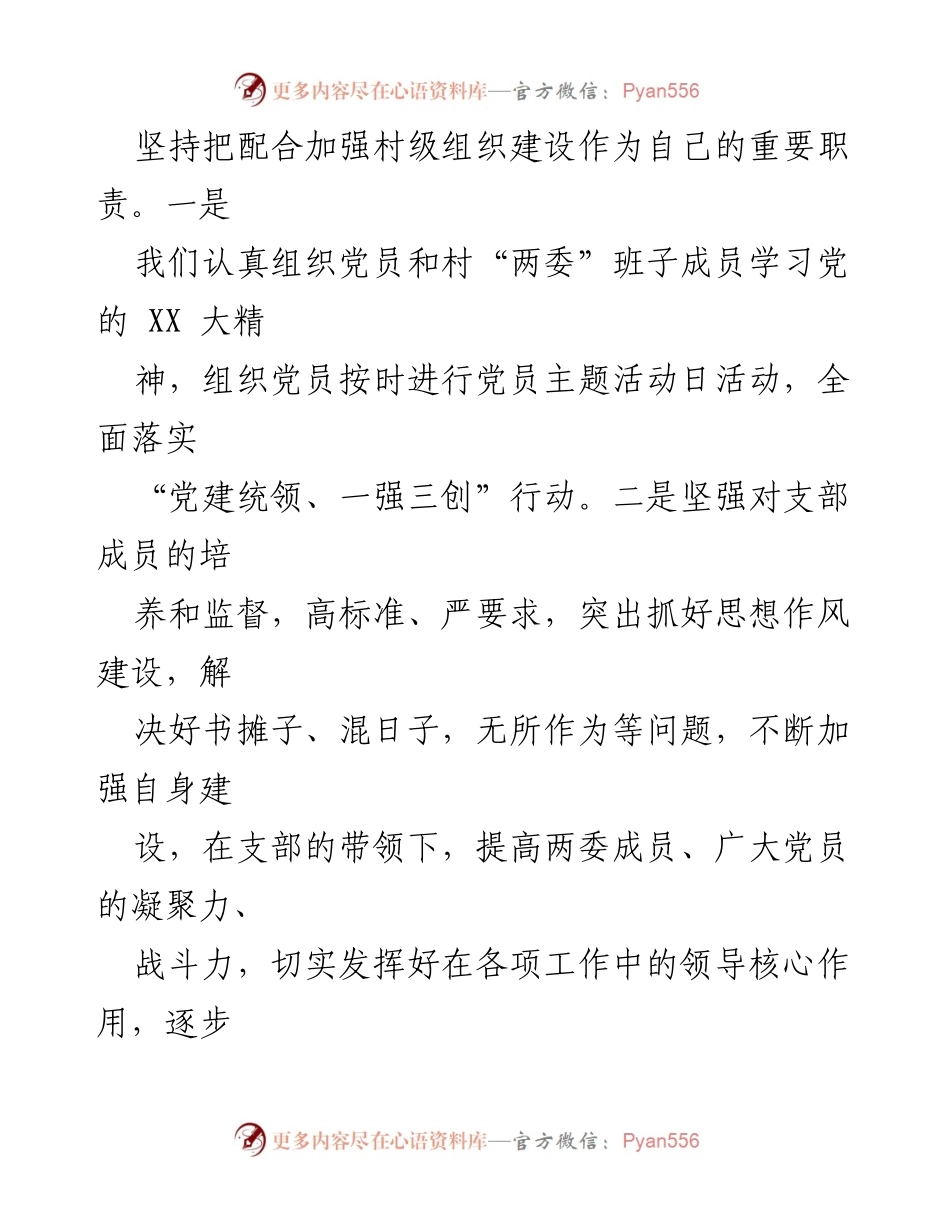 [工作总结] 村务工作 - XXX村2023年工作述职报告.docx_第2页