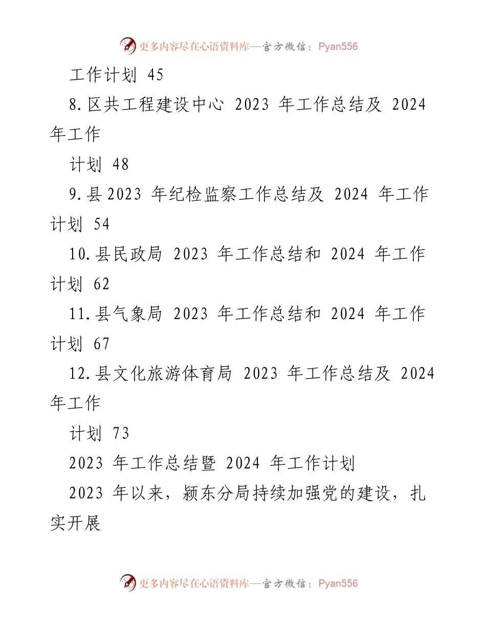 [工作总结] 年度总结会议 - 2023年度工作总结与2024年度工作计划汇编_2.docx_第2页