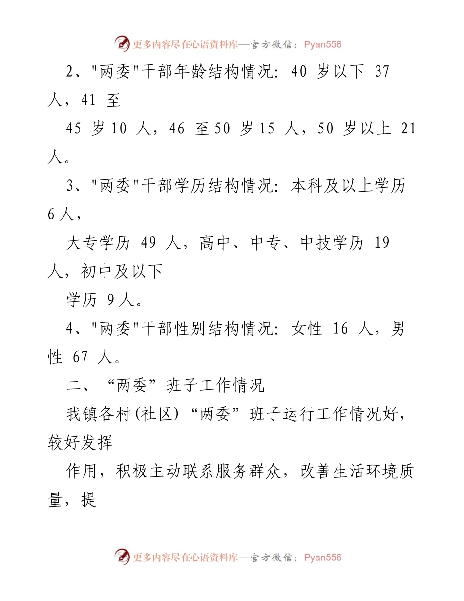 [工作总结] 村(社区)干部分析 - 村(社区)_两委_班子运行情况及提升措施分析报告.docx_第2页