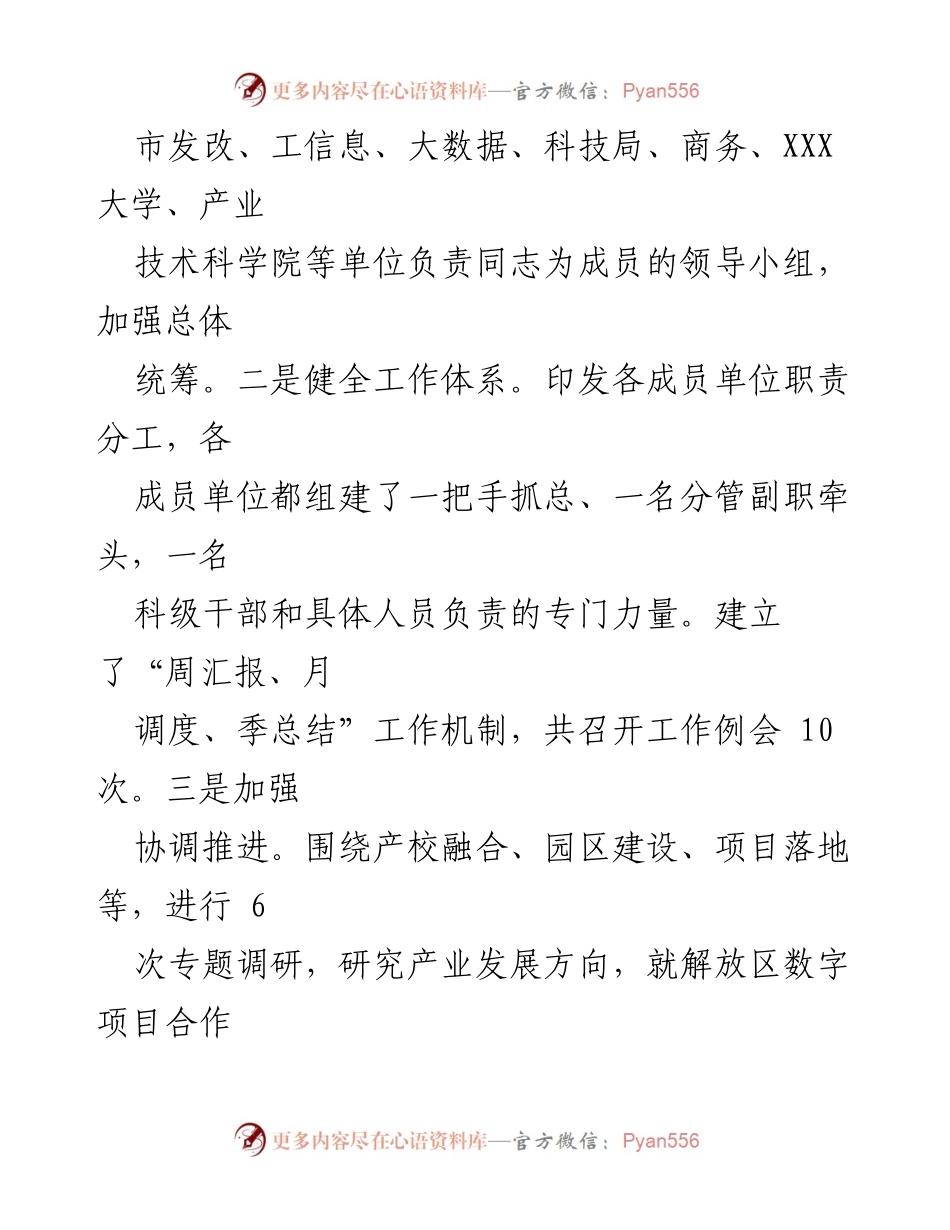 [工作总结] 未来产业及数字经济工作专班 - XX市数字经济工作开展情况汇报.docx_第2页