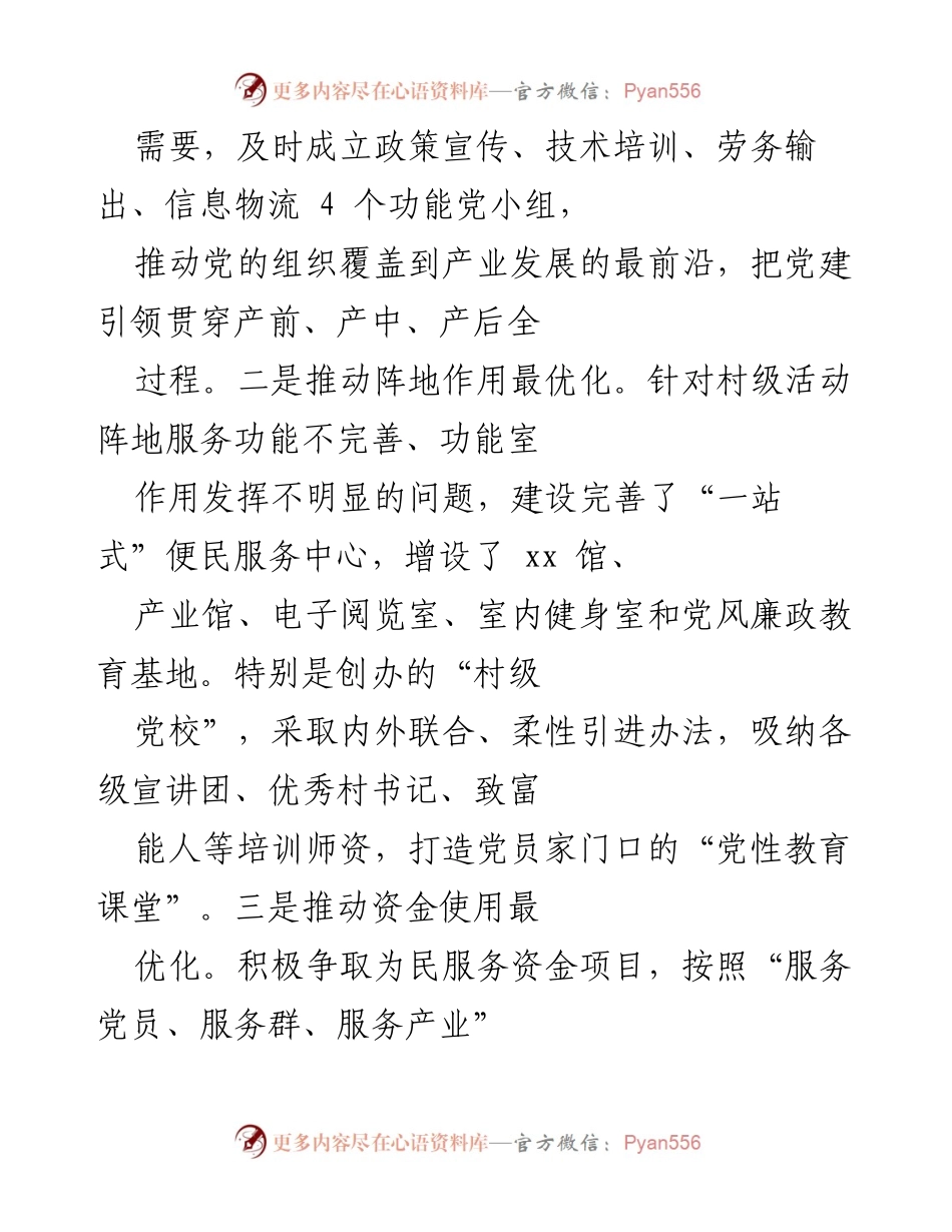 [工作总结] 村党支部工作 - 党建引领乡村振兴的实践与成效.docx_第2页