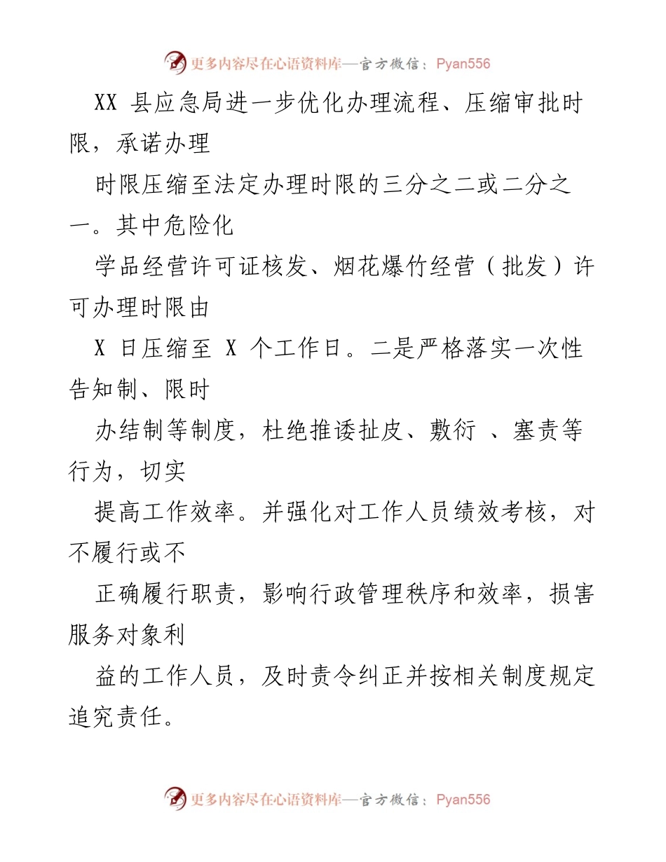 [工作总结] 应急管理 - XX县应急管理局优化营商环境工作总结.docx_第2页