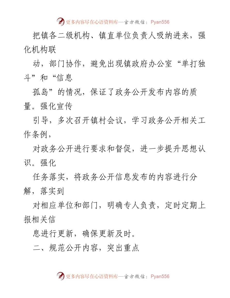[工作总结] 政务公开 - XX镇2022年度政务公开工作总结.docx_第2页