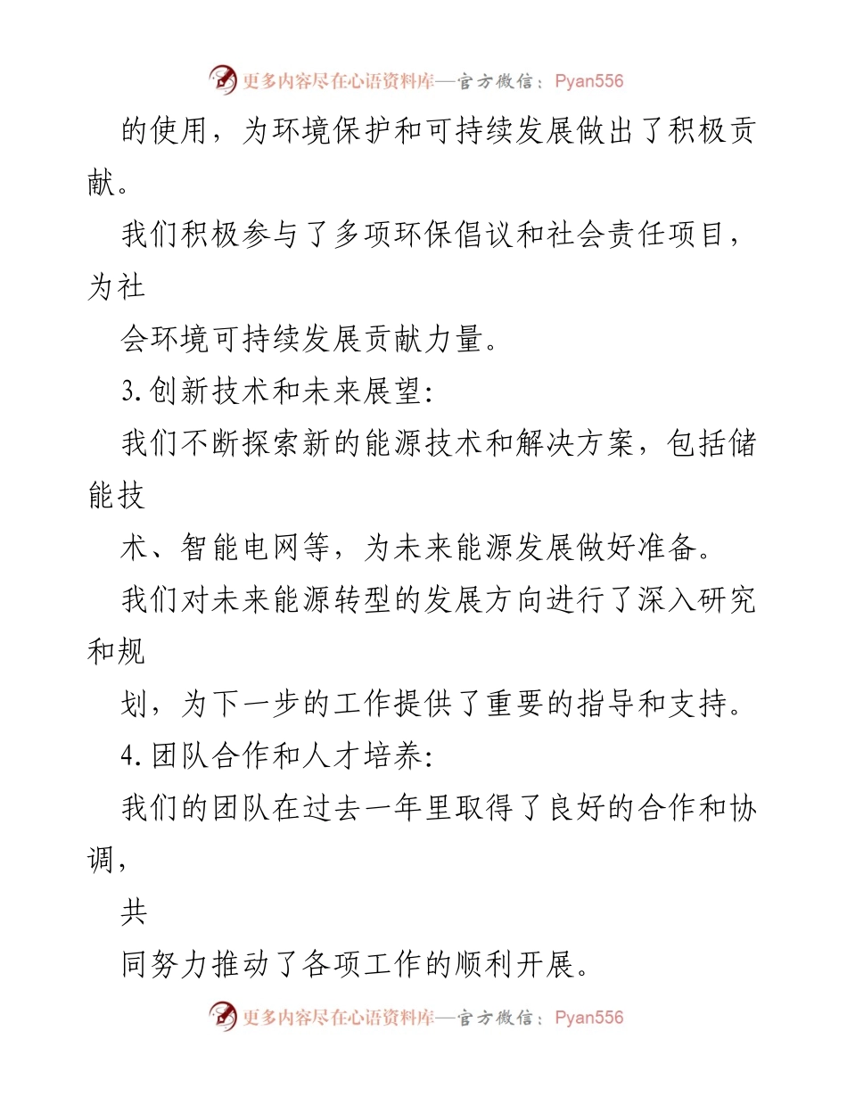 [工作总结] 年度总结 - 能源体系工作成就与展望.docx_第2页