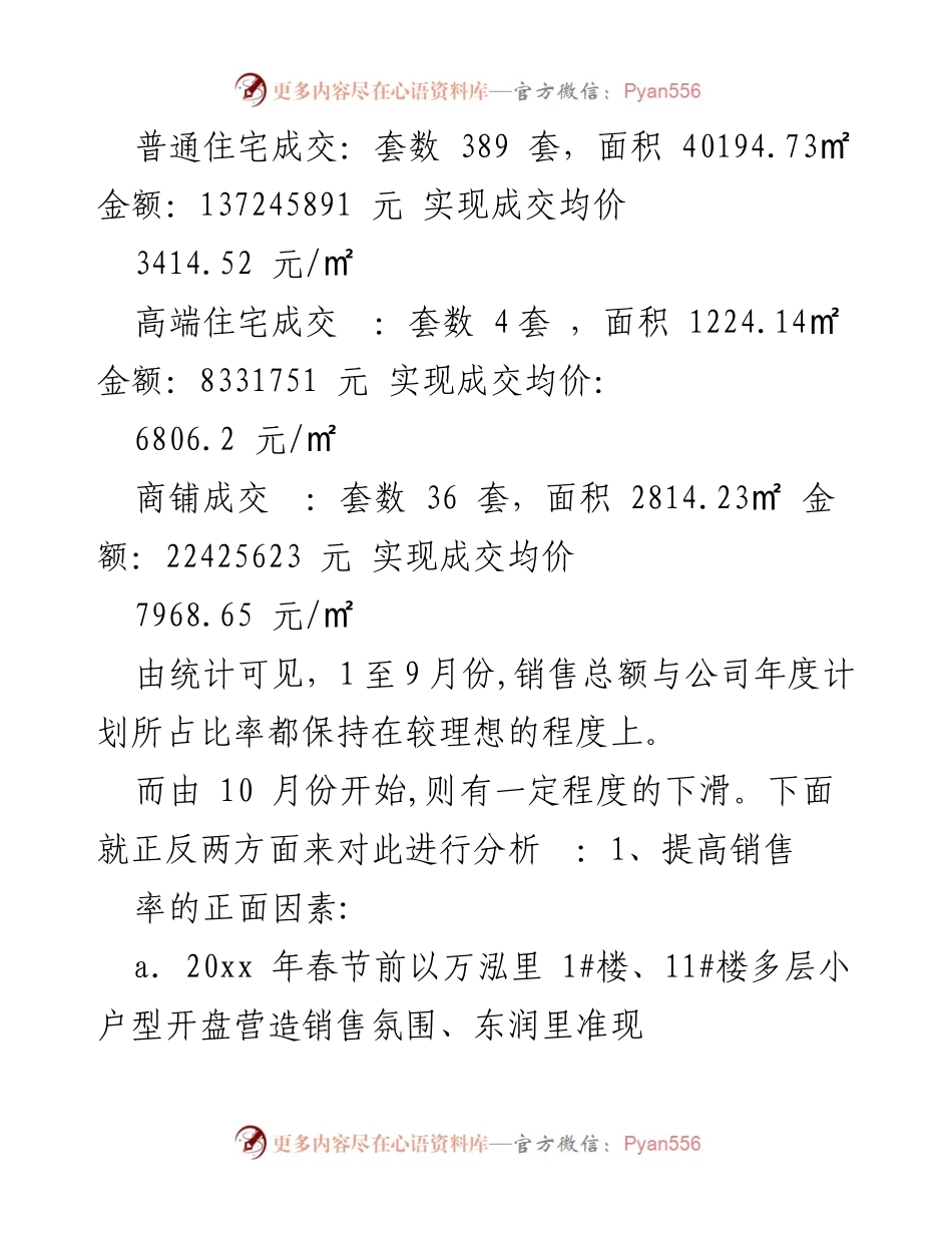 [工作总结] 年终总结 - 2023年桃花源置业顾问年度工作总结与反思.docx_第2页