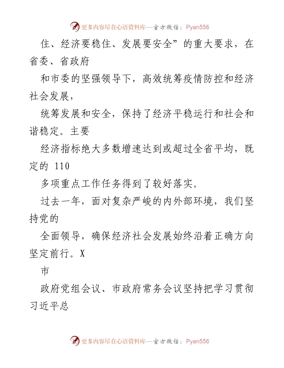 [工作总结] 政府工作报告 - X市2023年政府工作报告及2022年工作成效回顾.docx_第2页