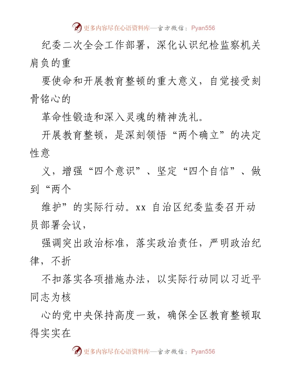 [工作总结] 教育整顿活动 - 深化教育整顿，锻造纪检监察铁军的实践经验分享.docx_第2页