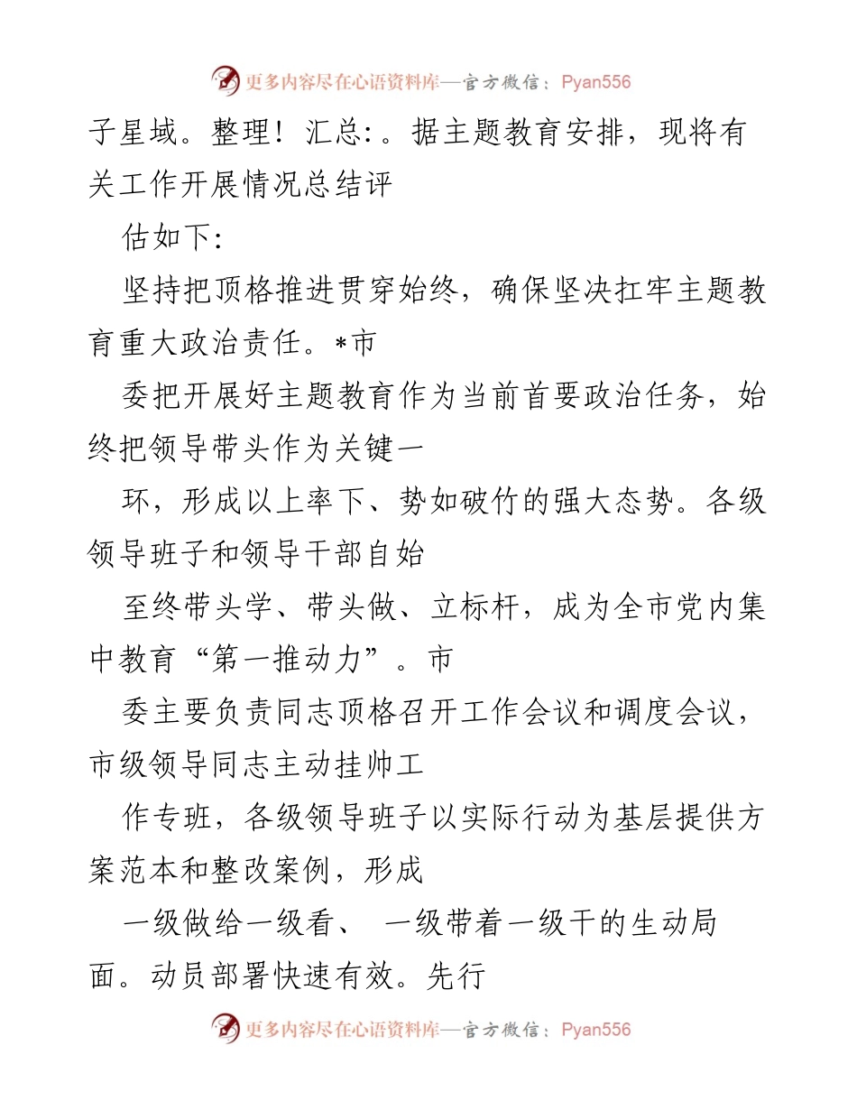 [工作总结] 教育活动 - 2023年第一批主题教育活动总结评估报告.docx_第2页