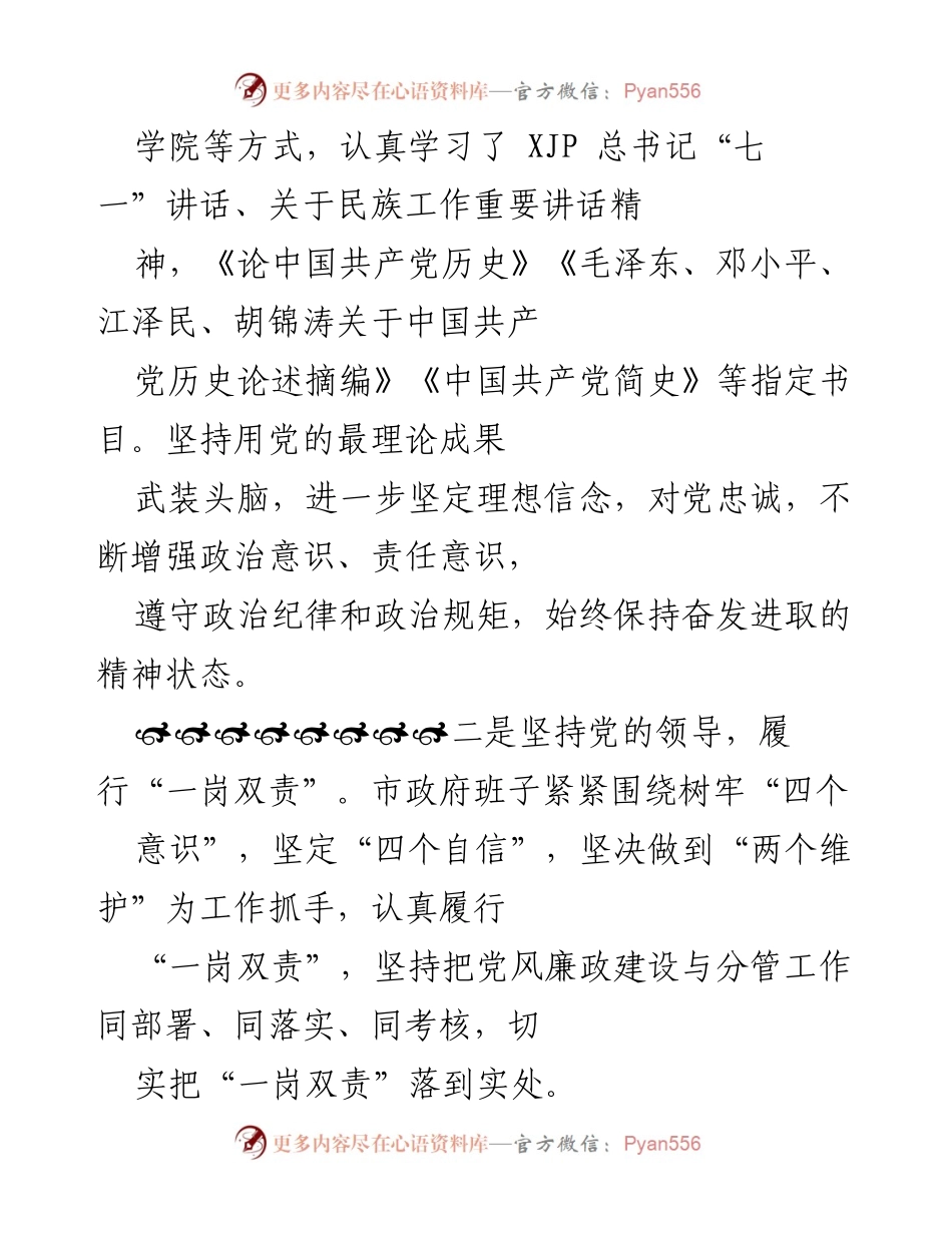 [工作总结] 民主生活会 - 党史学习教育专题民主生活会对照检查情况报告.docx_第2页