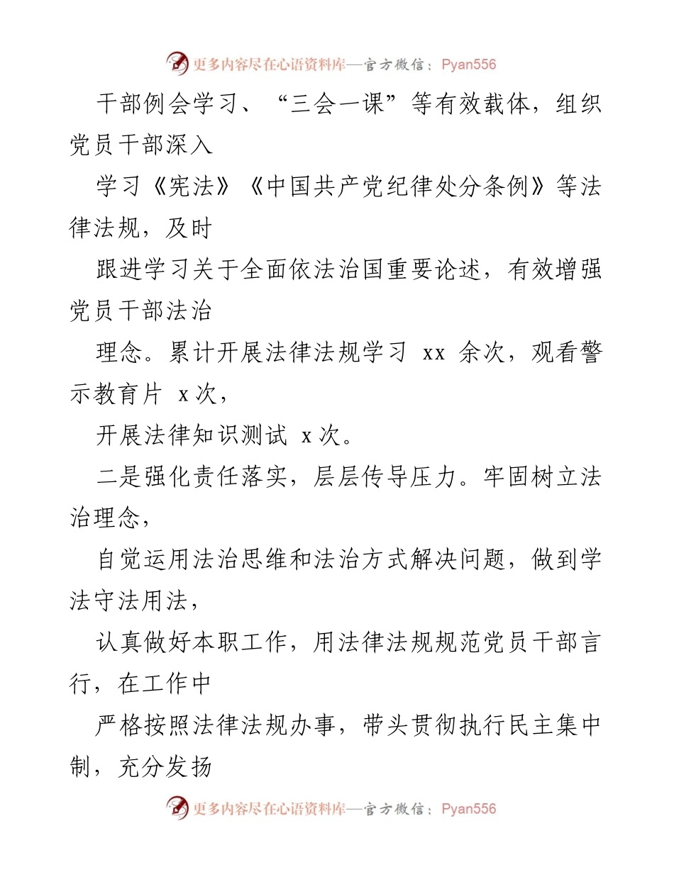 [工作总结] 法治建设 - 2024年度法治建设工作述法报告.docx_第2页