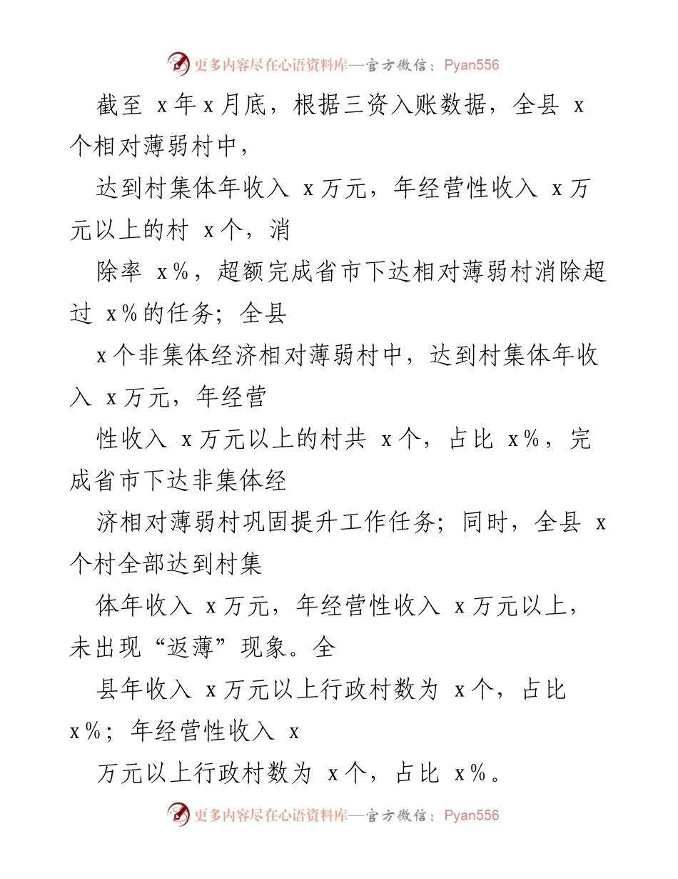 [工作总结] 村集体经济发展 - 全县村集体经济工作汇报与成效分析.docx_第2页